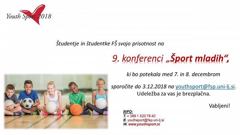 9. konferenca Šport mladih
